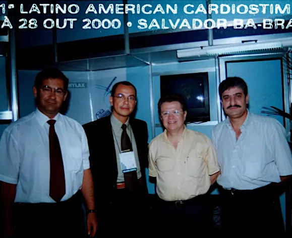 Fotografia do Congresso Latino Americano CARDIOSTIM, realizado em Salvador/BA em outubro de 2000
